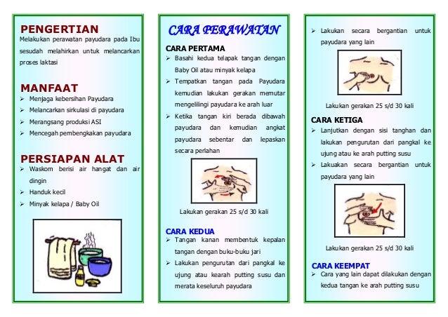 Leaflet perawatan payudara akper raha