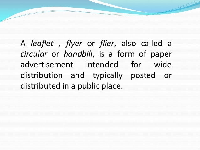 leaflets and brochures difference between flyers and leaflets