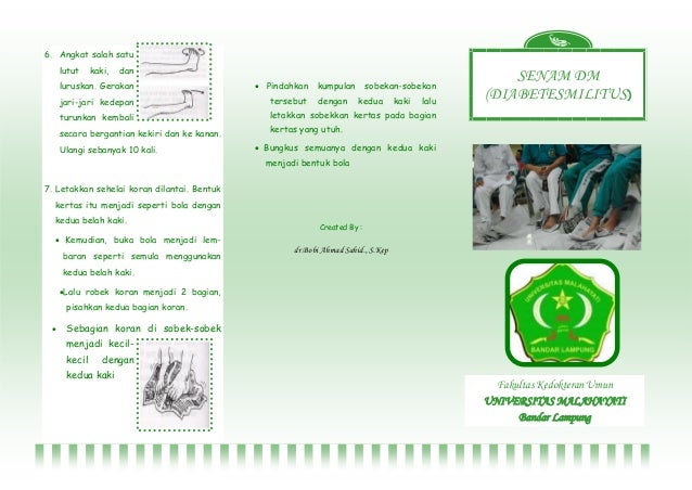 Leaflet senam diabetes melitus pdf
