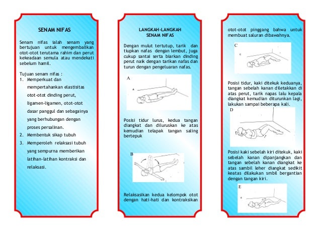 Leaflet senam  nifas