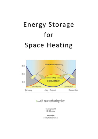 Energy Storage  
for  
Space Heating 
Xsorb® eco technology b.v.
Grevelingenhout 127
4311 NL Bruinisse
www.xsorb.eu
e-mail: p.honkoop@xsorb.eu
 