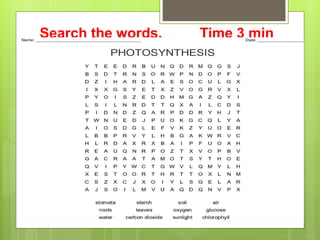 Search the words. Time 3 min
 