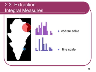  coarse scale
 fine scale
19
2.3. Extraction
Integral Measures
 