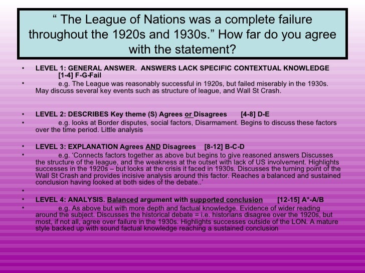 league of nations failure Get an answer for 'was the league of nations a success or a failurewas the league of nations a success or a failure' and find homework help for other history. league of nations failure Get an answer for 'was the league of nations a success or a failurewas the league of nations a success or a failure' and find homework help for other history.