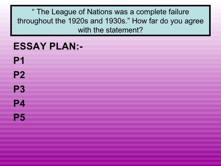 the failure of the league of nations the failure of the league of nations