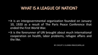 League of Nations, Definition & Purpose