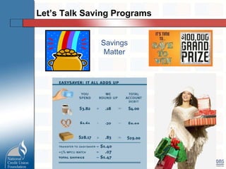 Let’s Talk Saving Programs Savings Matter 