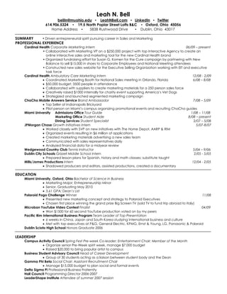 Leah N Bell Resume PDF - Leah N Bell Resume 1 320 