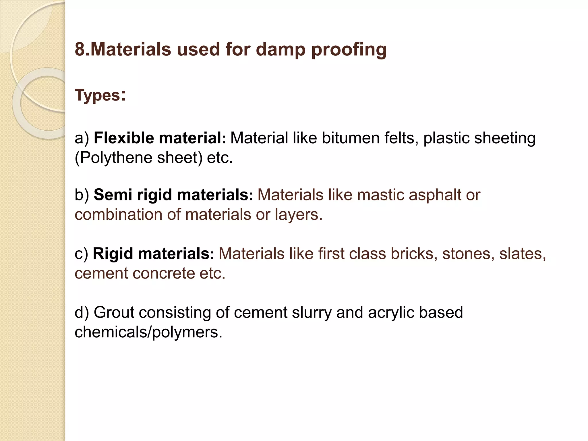 Leakage in external walls of the buildings. | PPTX