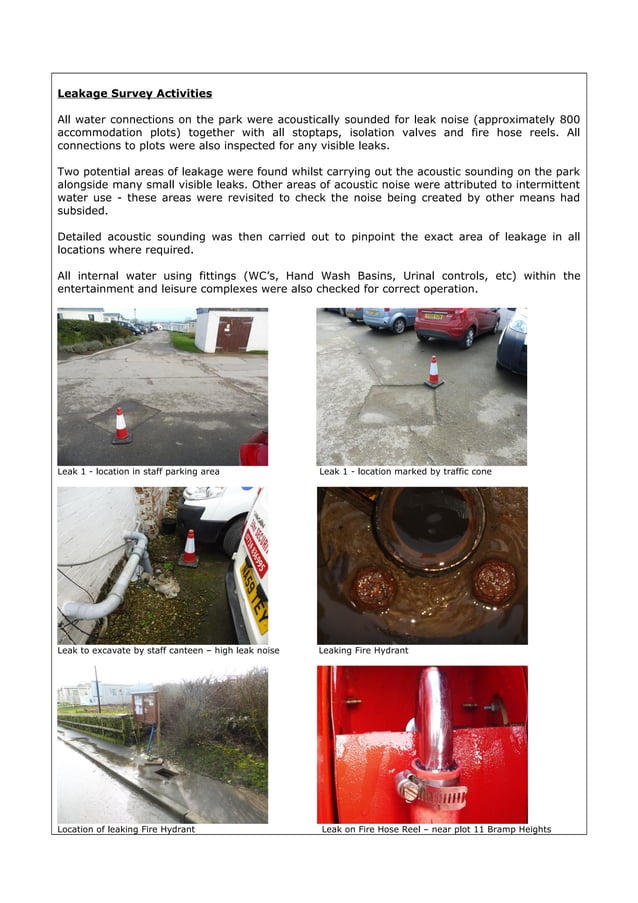 Water Leak Detection Report Case Study