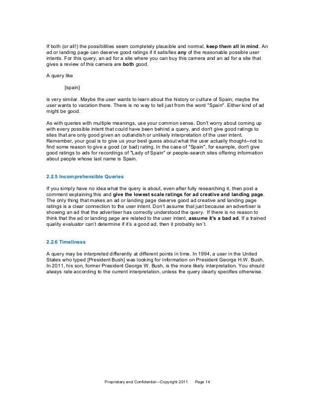 leaked google general guidelines for ads quality evaluation june 15 ads quality rater cover letter