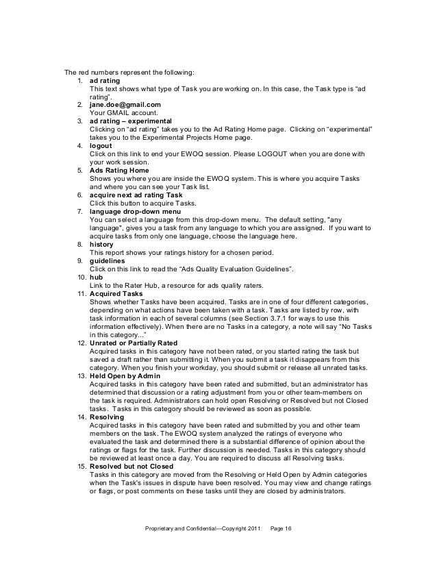 leaked google general guidelines for ads quality evaluation june 15 ads quality rater cover letter