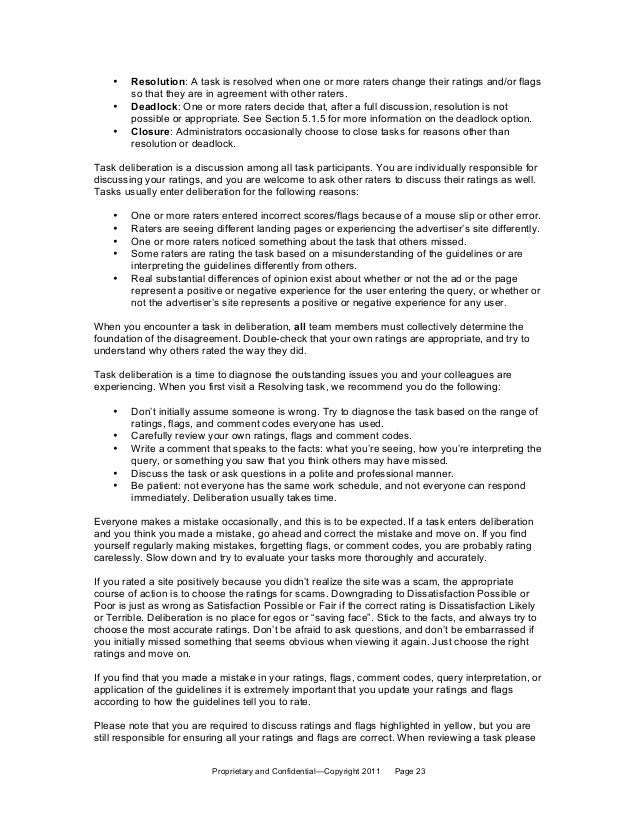 leaked google general guidelines for ads quality evaluation june 15 ads quality rater cover letter