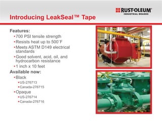 Leak seal tape launch presentation | PPTX | Chemistry | Science