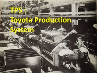 TPS :
Toyota Production
System
 