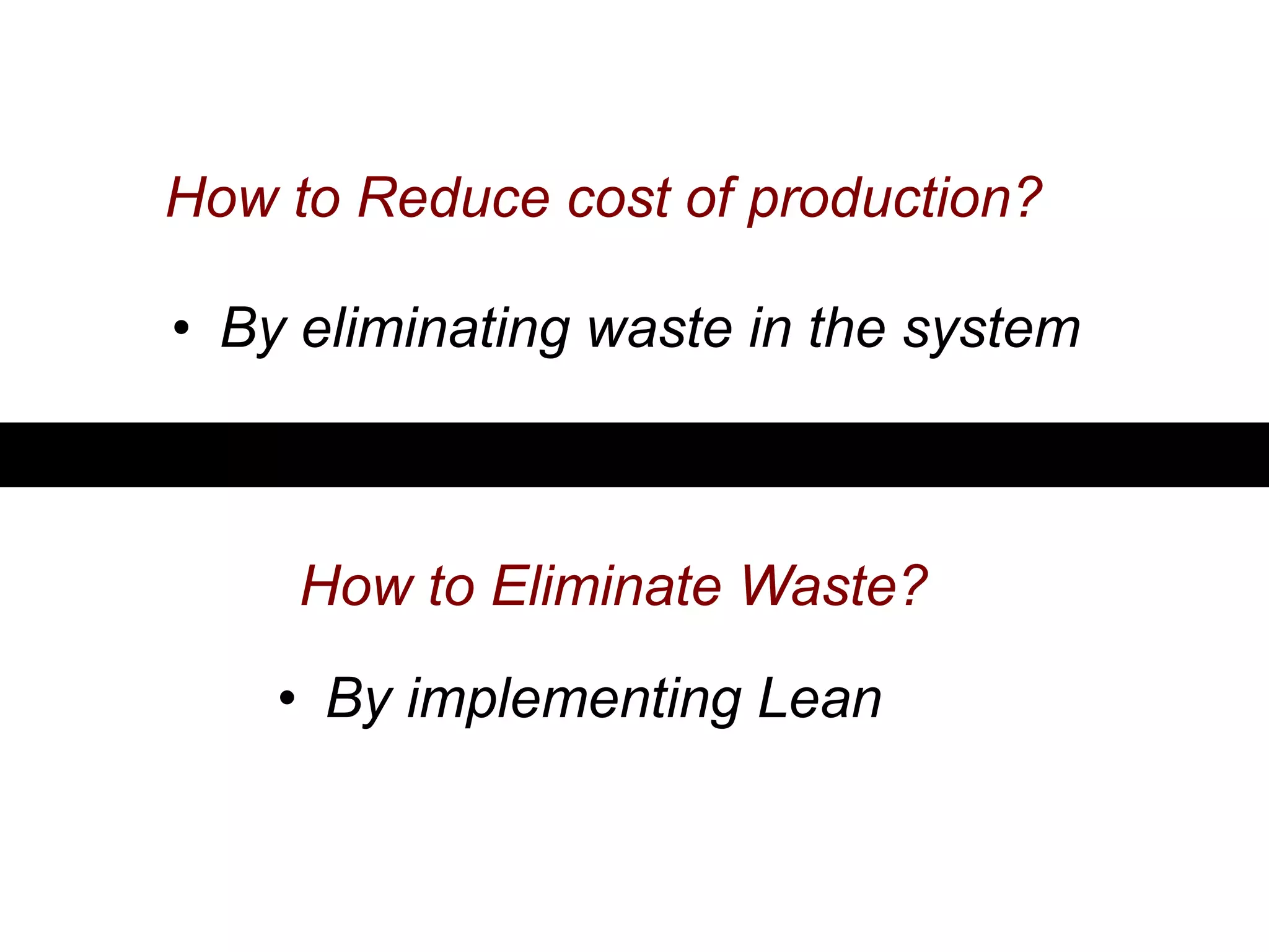 Implementing Reduce Lean Management & TPS Tools | PDF