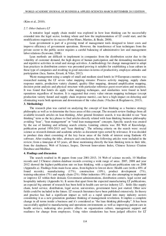 Lean thinking essay image