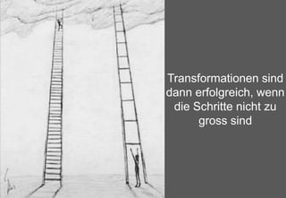 14.05.2021 | 9
Lean-Agile Journey @ Migros | Joël Krapf
Transformationen sind
dann erfolgreich, wenn
die Schritte nicht zu...