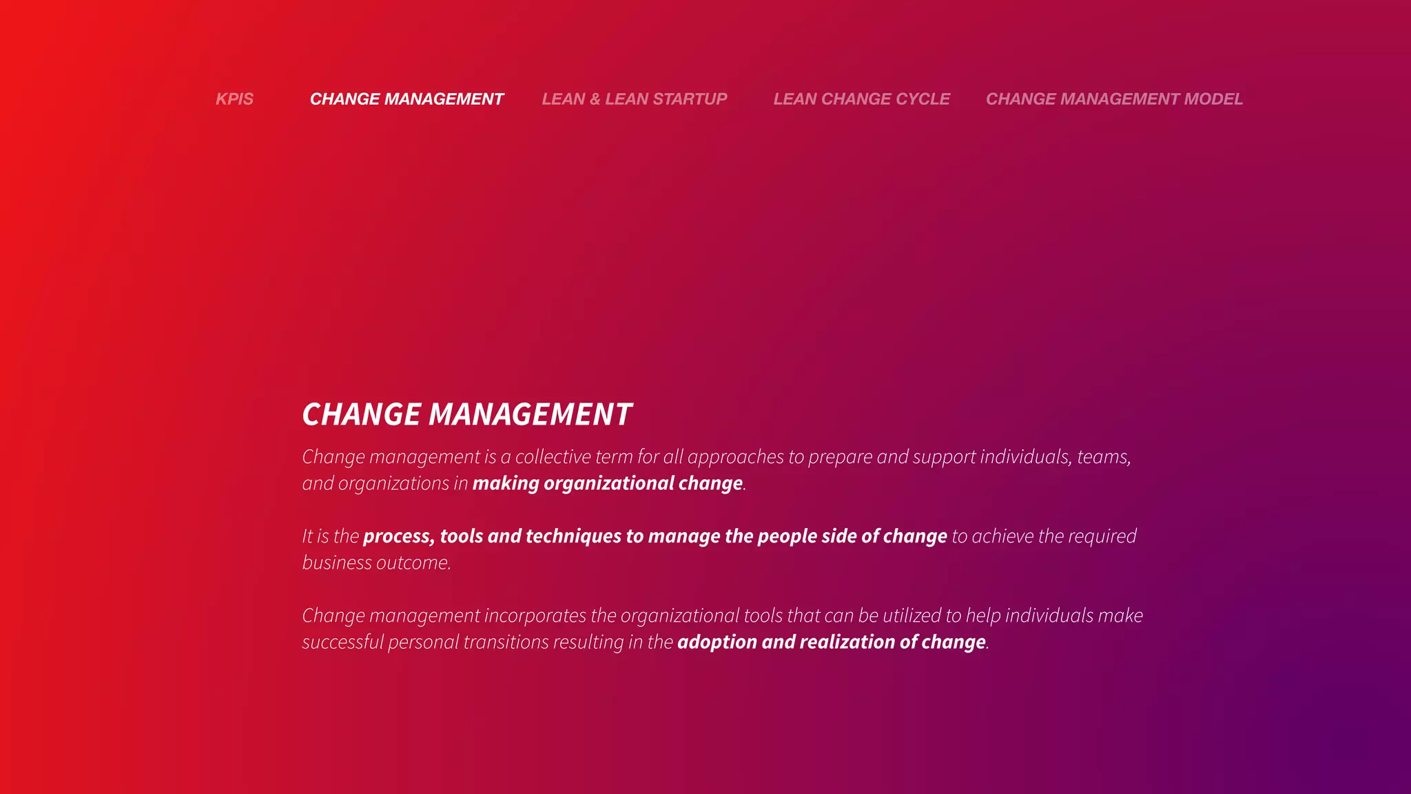 Lean Change Management through Agile and Lean techniques | PDF