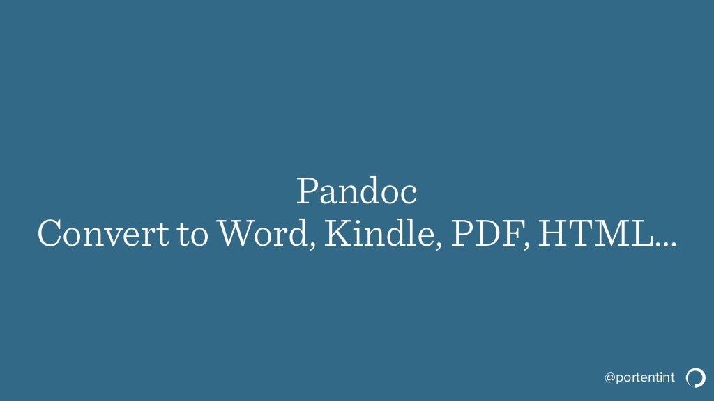 Pandoc tex to word Pandoc tex to word