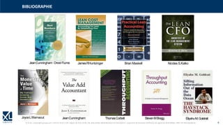 © XL SA | contact@xl-groupe.com | Paris 01 78 16 11 99 | Région 04 76 61 34 40 | 88, Allée Galilée 38330 Montbonnot-Saint-Martin | Organisme de formation (Préfecture de région) 82 38 00 90938 | SIRET 347 945 628 000 50 4
BIBLIOGRAPHIE
JeanCunningham Orest Fiume JamesRHuntzinger BrianMaskell Nicolas S.Katko
JeanCunningham
JoyceLWarnacut ThomasCorbett StevenMBragg EliyahuM.Goldratt
 