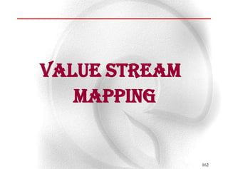 Value stream
   mapping


               162
 