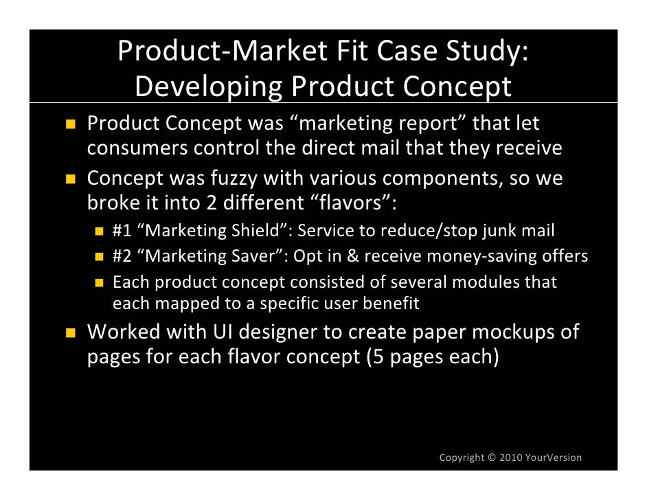 Case study marketing concept