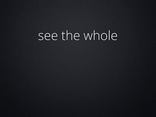 see the whole

 