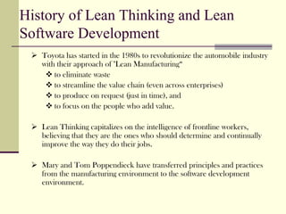 Lean Software Development Presentation