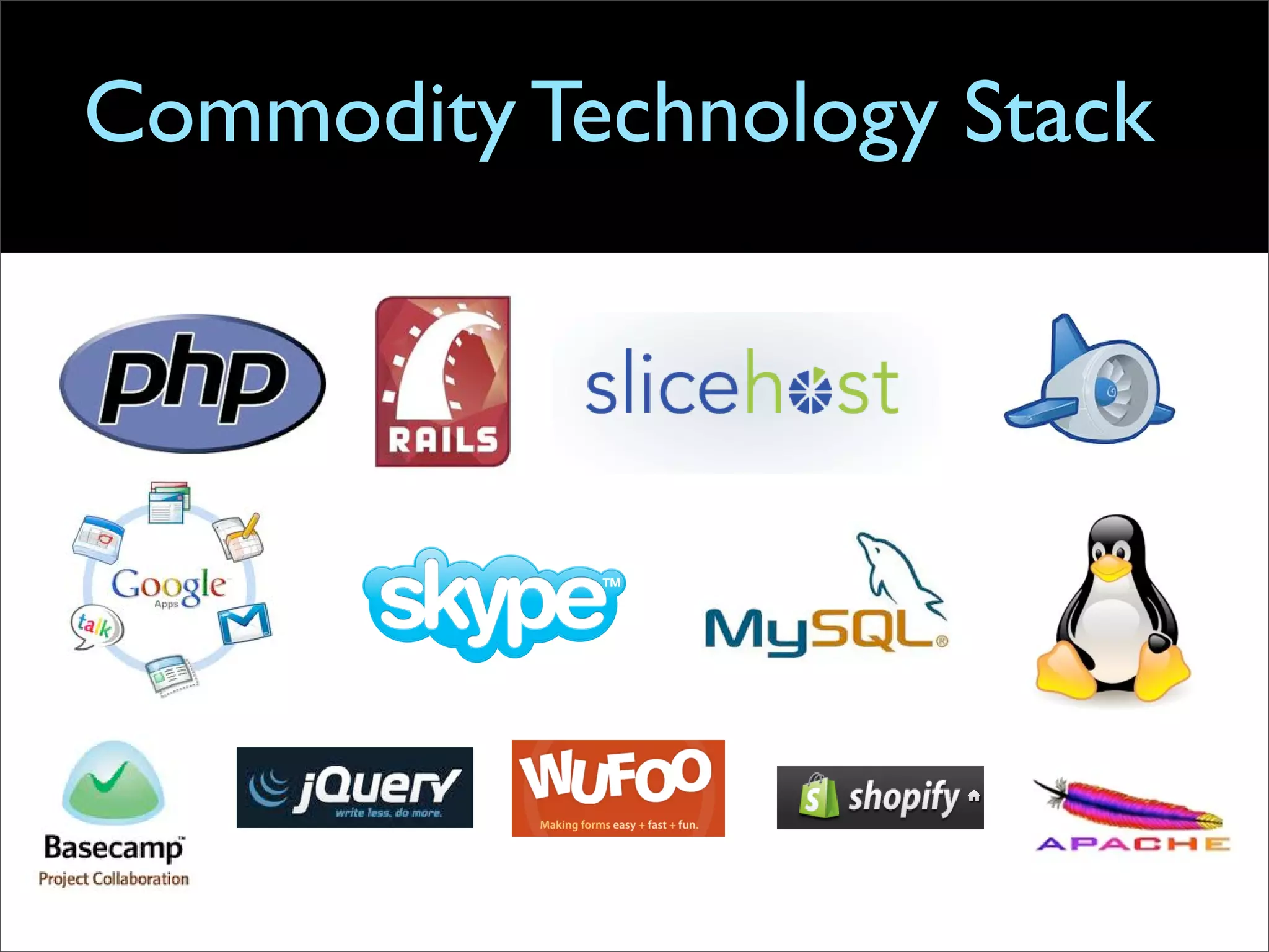 Commodity Technology Stack
 