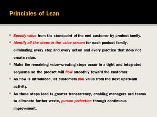 Lean 1 หลักการของ lean | PDF