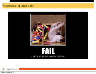 Aquela que quebra tudo
31
Friday, April 26, 13
 