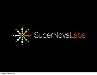 Lean 101 - SuperNova Labs Slide 1