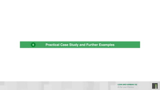 LEAN AND KANBAN 102
HI Per Lean Practice
Practical Case Study and Further Examples6
 