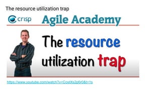 The resource utilization trap
https://www.youtube.com/watch?v=CostXs2p6r0&t=1s
 