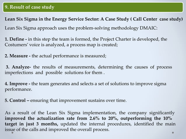 Lean 6 sigma | PPTX