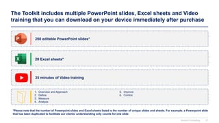 Lean 6 Sigma Toolkit in PowerPoint and Excel | PPTX