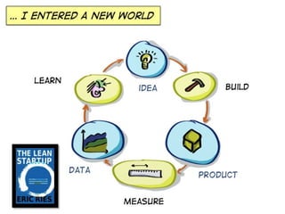 … I entered a new world




    Learn
                     idea        Build




            data
                        ...