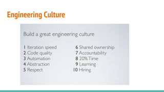 Engineering Culture
 