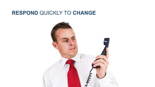 RESPOND QUICKLY TO CHANGE
 