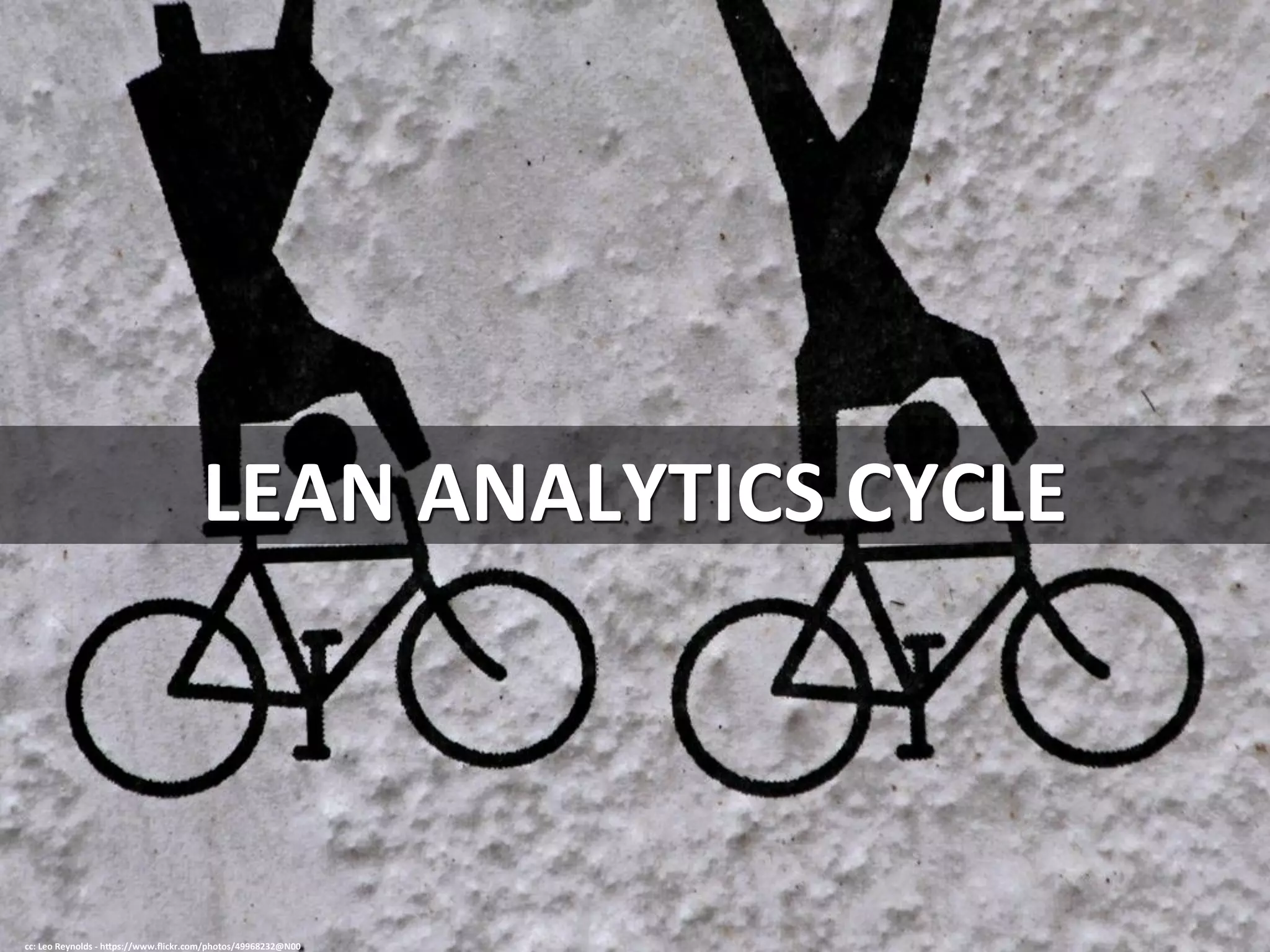 LEAN	
  ANALYTICS	
  CYCLE	
  
cc:	
  Leo	
  Reynolds	
  -­‐	
  h=ps://www.ﬂickr.com/photos/49968232@N00	
  
 
