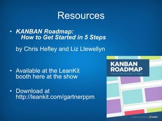 Lean and Kanban An Alternative Path to Agility Gartner PPM Summit