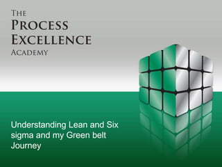 Understanding Lean and Six
sigma and my Green belt
Journey

 