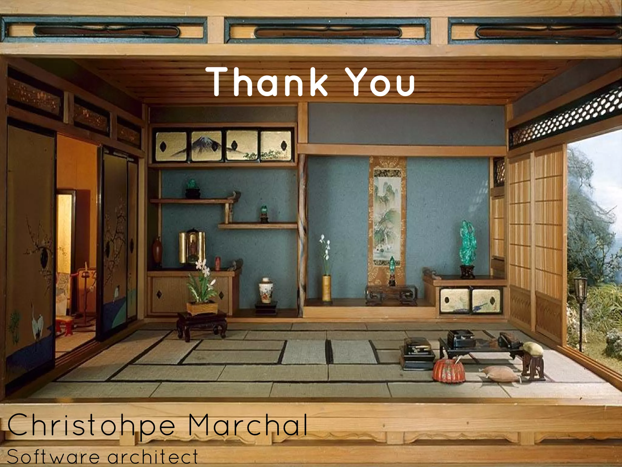 Thank You
Christophe Marchal
Software architect
 