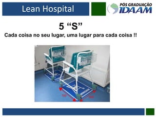5 “S”
Cada coisa no seu lugar, uma lugar para cada coisa !!
Lean Hospital
 
