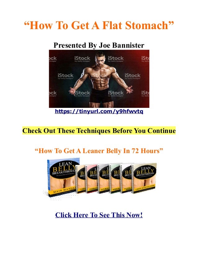 How to get a flat stomach