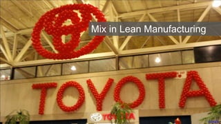 ckowalik
Mix in Lean Manufacturing
 