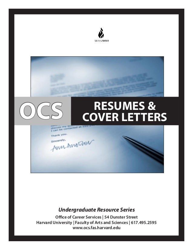 harvard career services cover letter
