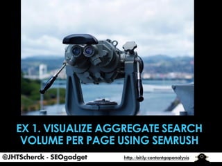 @JHTScherck - SEOgadget

http://bit.ly/contentgapanalysis

 