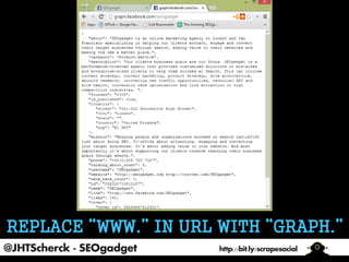 @JHTScherck - SEOgadget

http://bit.ly/scrapesocial

 